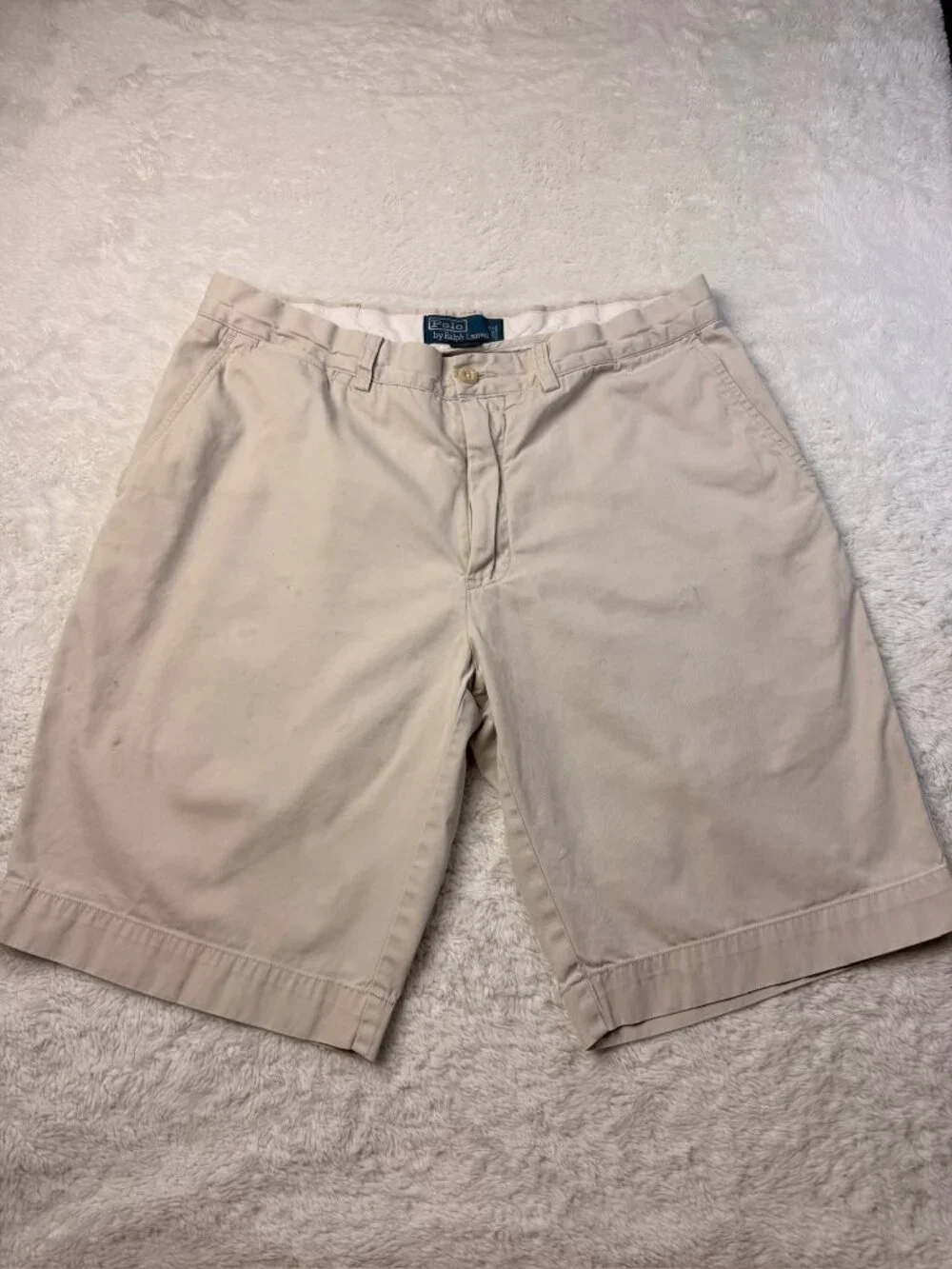 Polo Ralph Lauren Men’s Khaki Chino Shorts Classic Fit Size 36